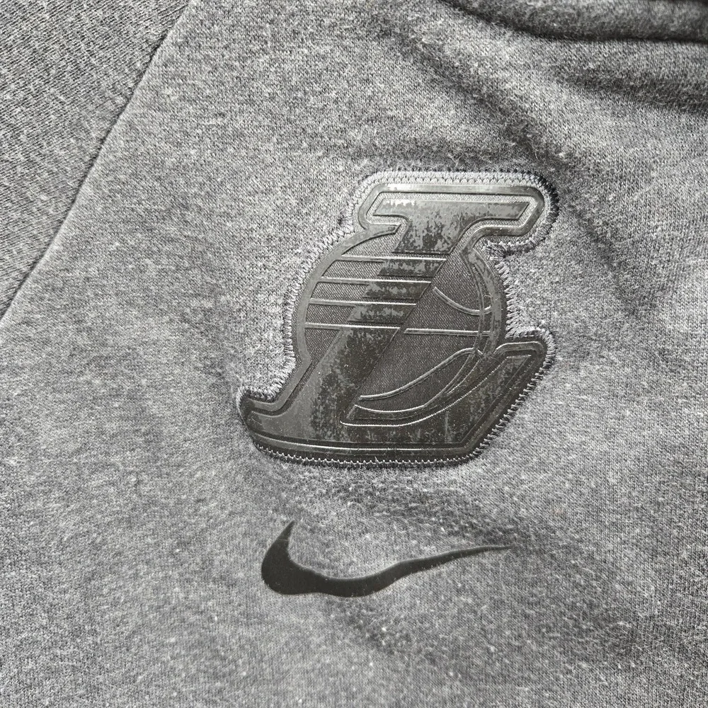 Los Angeles Lakers Hoodie XS Gray Nike Basketball Logo Zipper French Terry